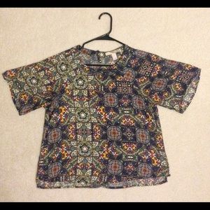 Forever21 Stained Glass Print Top